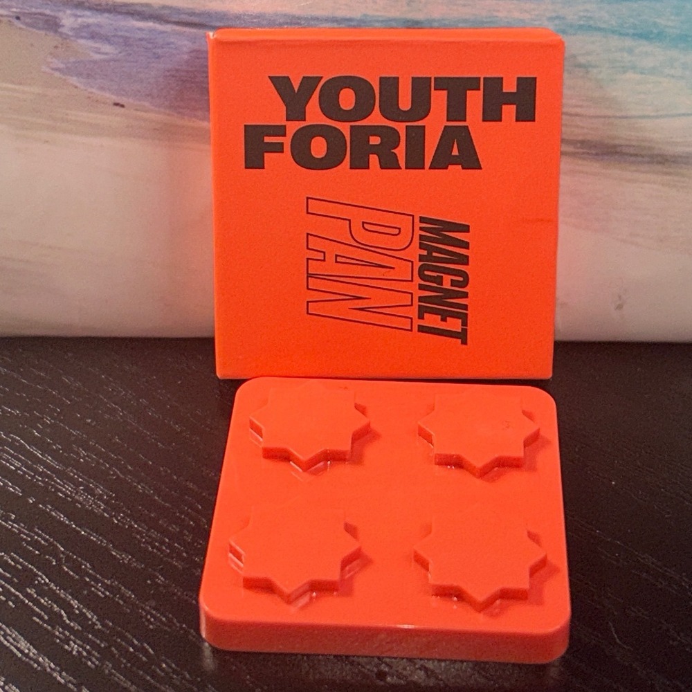 Youthforia Magnet Pan Makeup Organizer Orange Magnetic Stacking Base NIB
